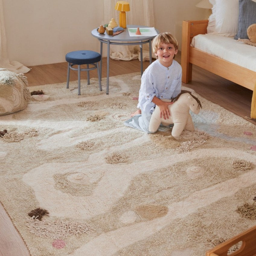 Washable Play Rug | Path of Nature - AlmaVidaKids