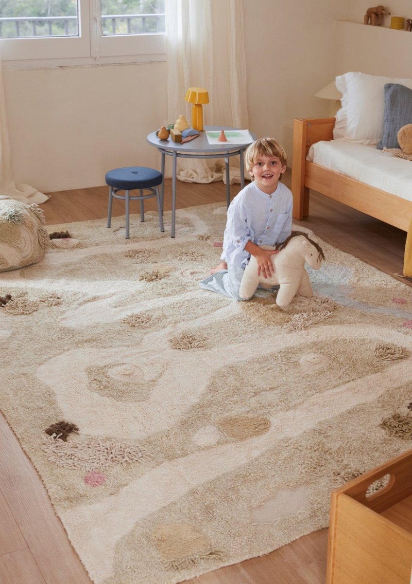 Washable Play Rug | Path of Nature - AlmaVidaKids