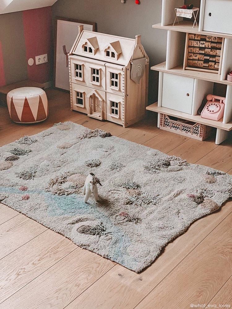 Washable Play Rug | Path of Nature - AlmaVidaKids