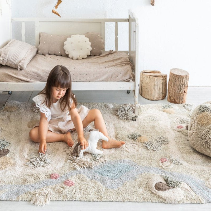 Washable Play Rug | Path of Nature - AlmaVidaKids