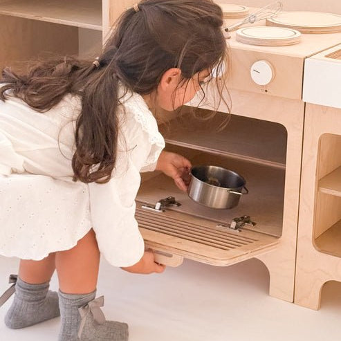 Wooden Play Kitchen - AlmaVidaKids