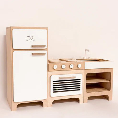 Wooden Play Kitchen - AlmaVidaKids