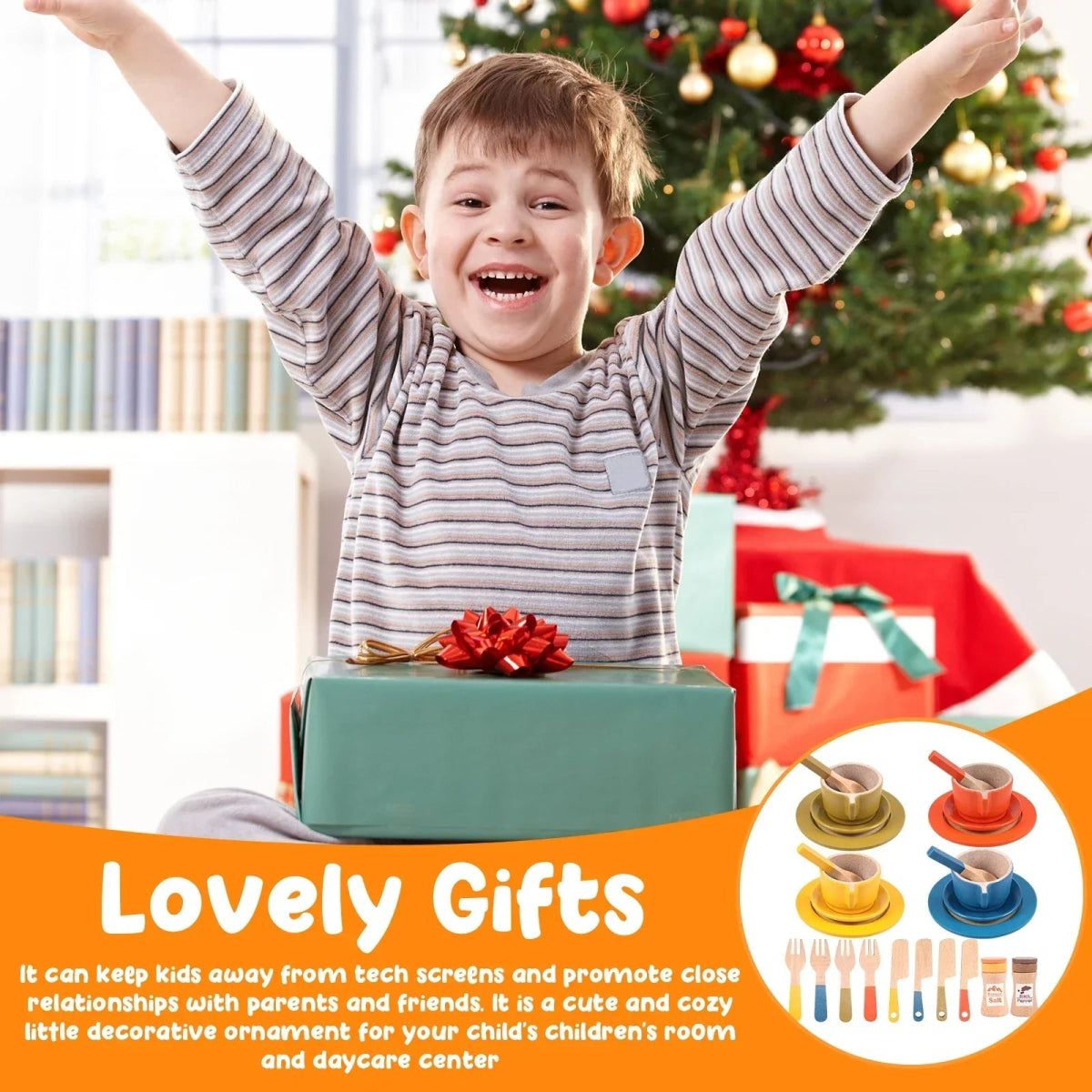 Woods™ - Creatief & Leerzaam - Houten Keuken Speelset Kind - AlmaVidaKids