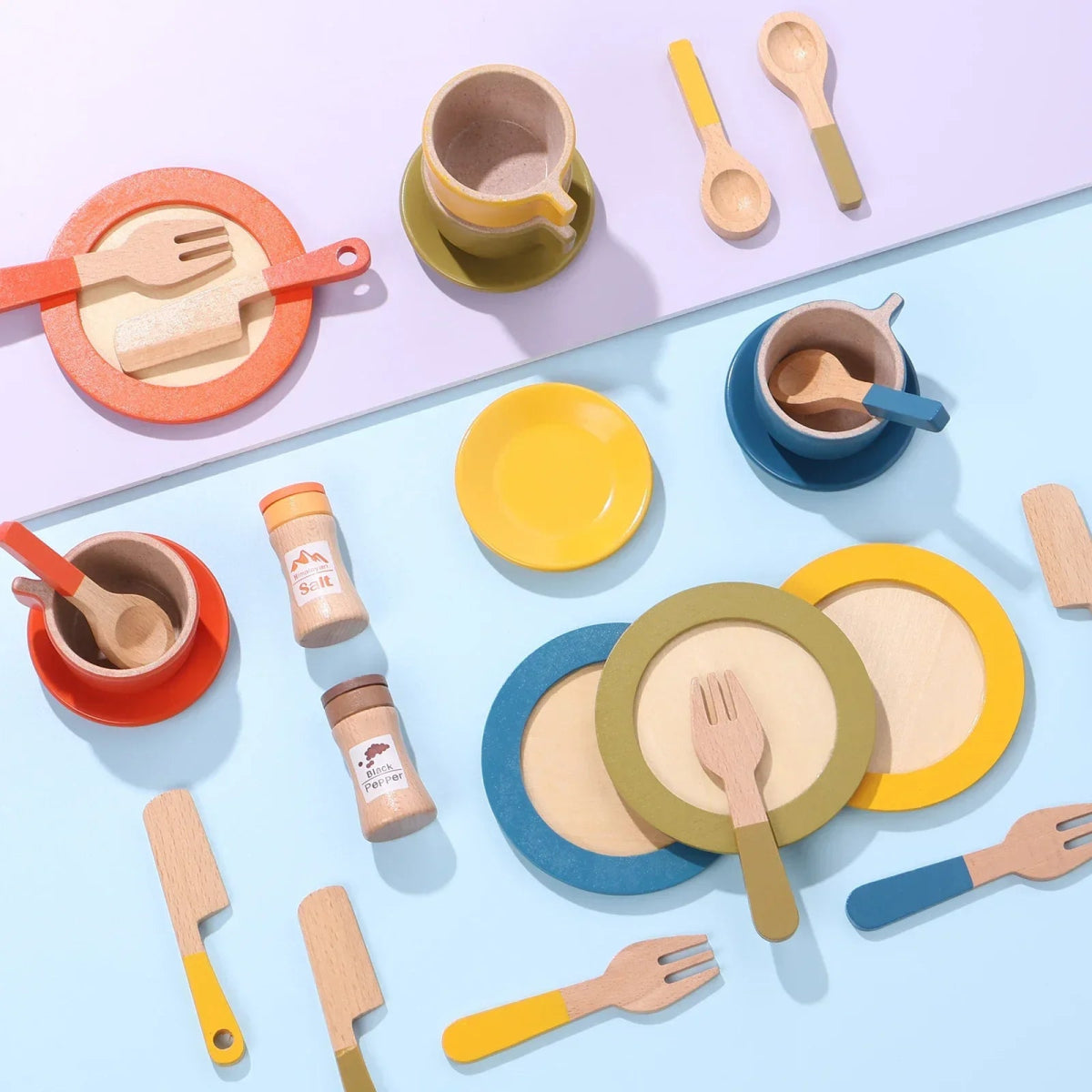 Woods™ - Creatief & Leerzaam - Houten Keuken Speelset Kind - AlmaVidaKids