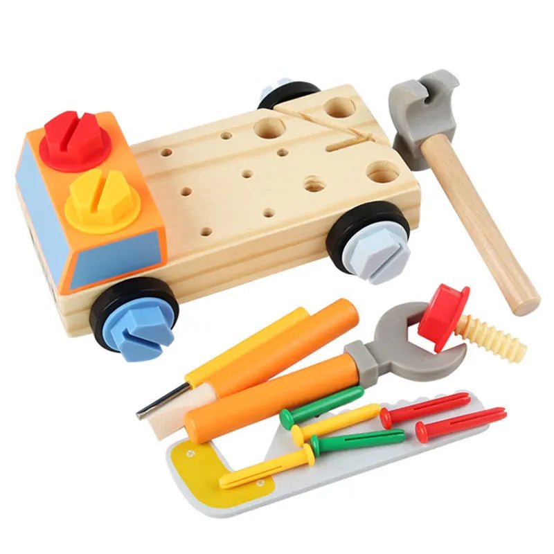 Woods™ - Draai & Leer - Montessori Auto Schroefbord - AlmaVidaKids