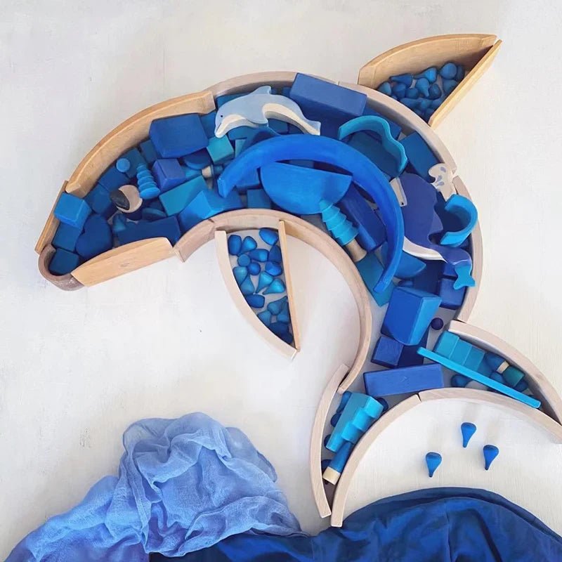 Woods™ - Houten Wonderen - Regenboog bouwblokken - AlmaVidaKids