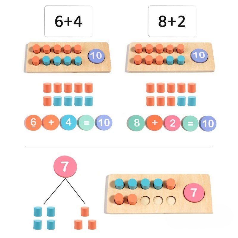 Woods™ - Maak Rekenen eenvoudig - Reken Speelset voor Kinderen - AlmaVidaKids