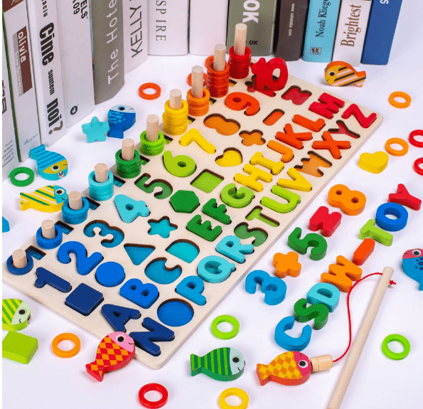 Woods™ | Ontwikkel de vaardigheden - Montessori houten speelbord - AlmaVidaKids