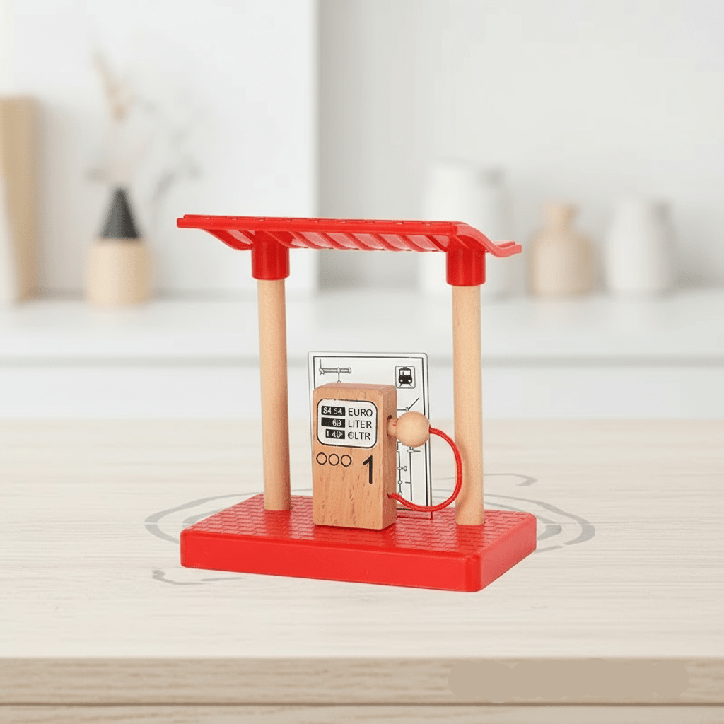 Woods – Stijlvol & Educatief – Houten Openbaar Vervoer Speelset - AlmaVidaKids