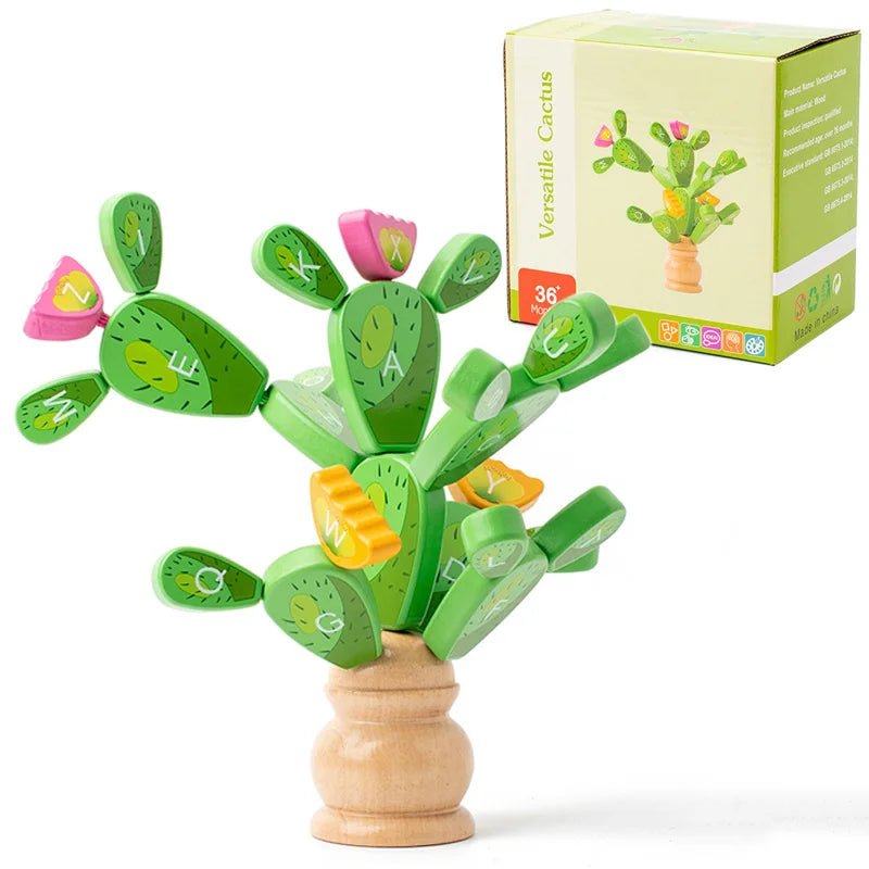 Woods™ - Woorden maken & creatief - Cactus Letterboom - AlmaVidaKids