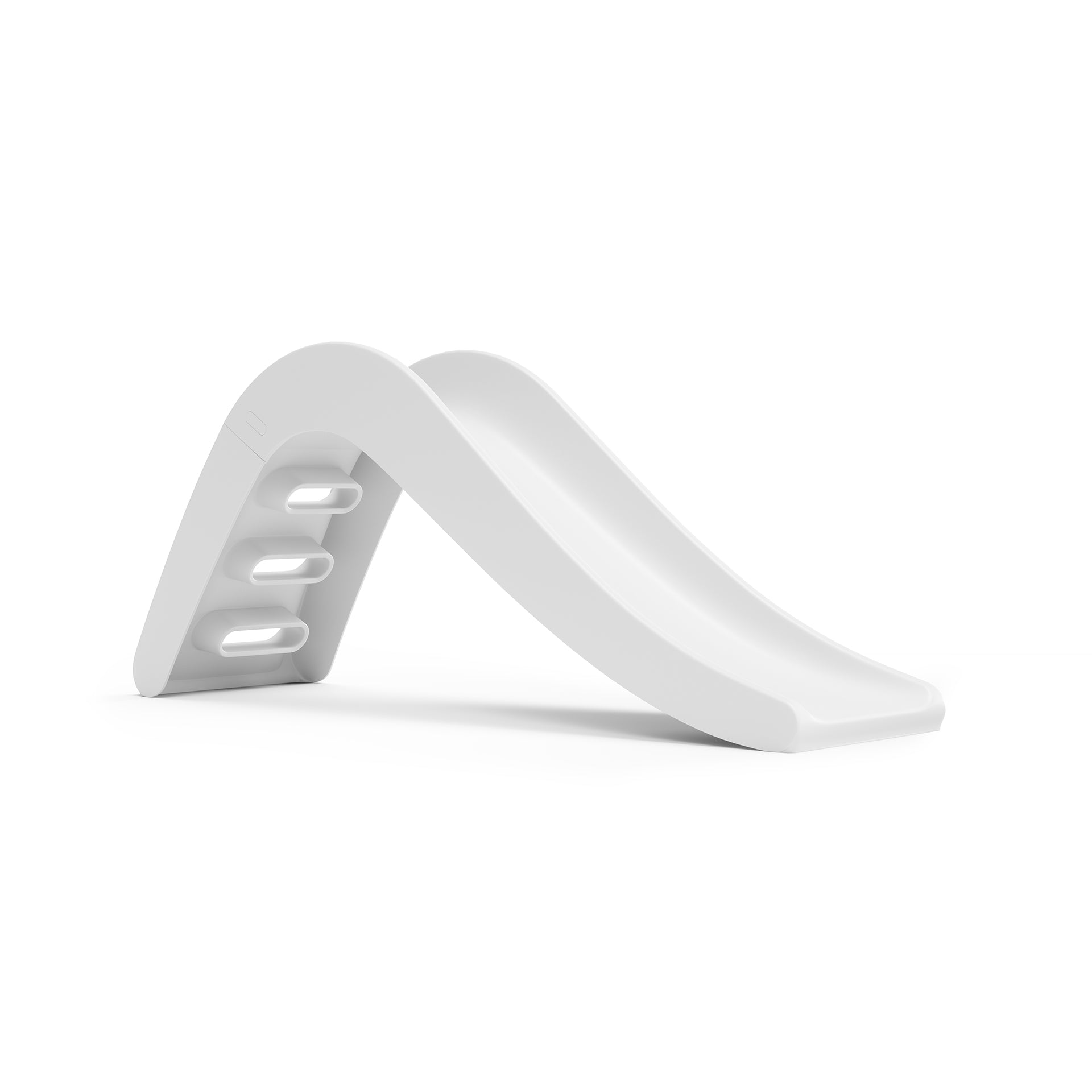 White sculptural outdoor slide for garden - Jupiduu Outdoor Slide - AlmaVidaKids