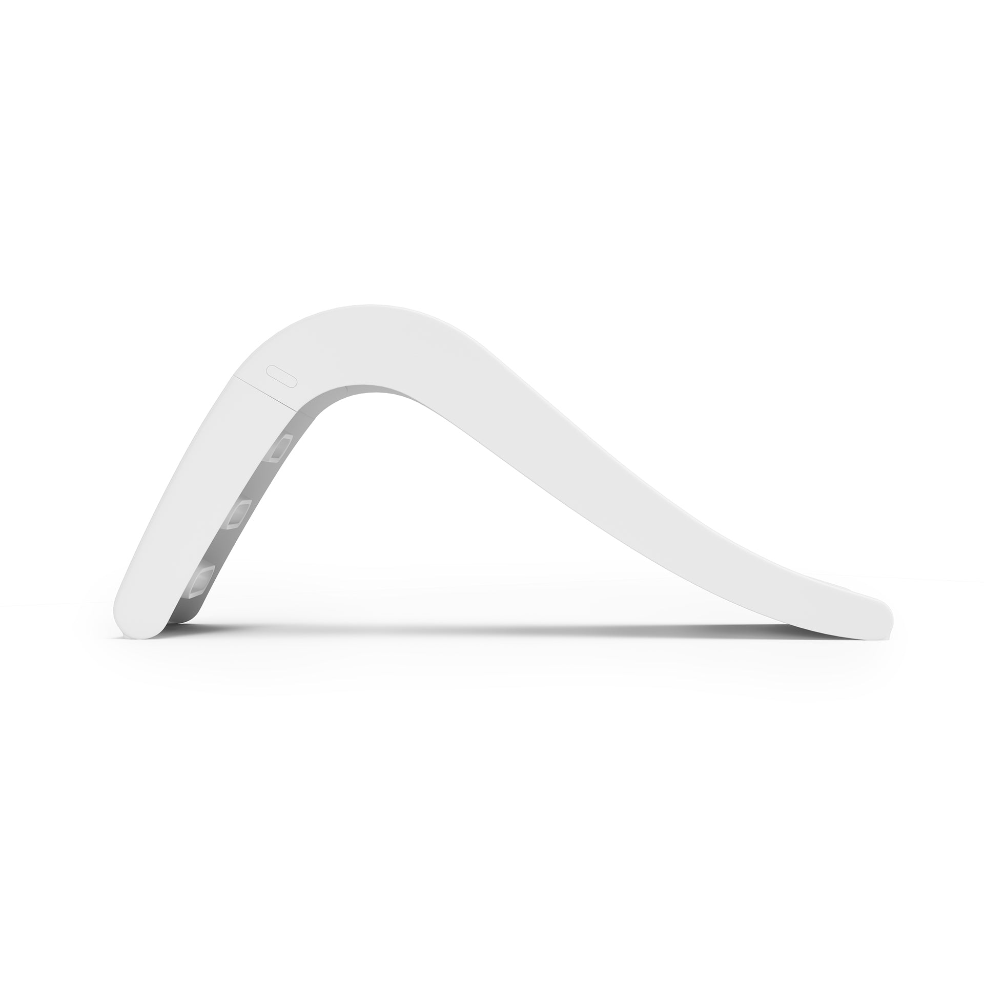 White garden slide with smooth curved shape - Jupiduu Outdoor Slide - AlmaVidaKids