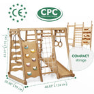 6 - in - 1 Indoor jungle gym with slide, swings & climbing wall - AlmaVidaKids