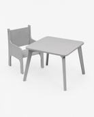 TULLA toddler table and chair set with grey colour combination - AlmaVidaKids