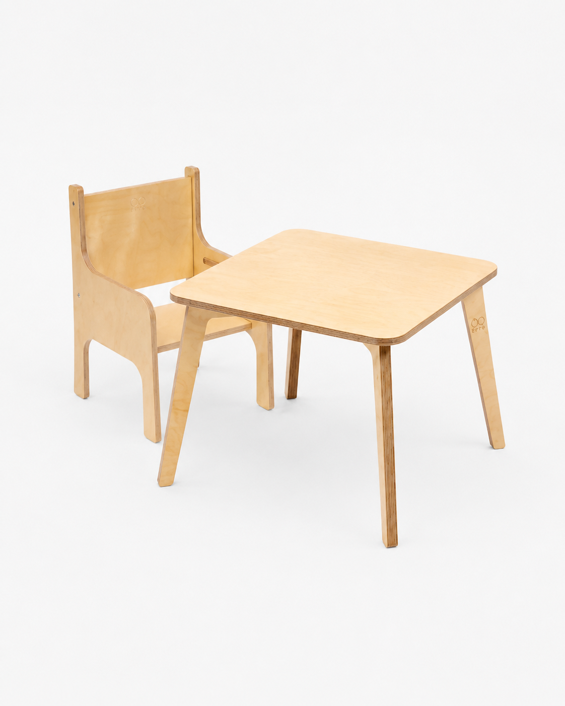 TULLA toddler table and chair set in mixed colour setup - AlmaVidaKids