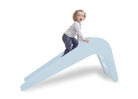 Child playing on blue indoor toddler slide — Jupiduu Indoor Slide — AlmaVidaKids