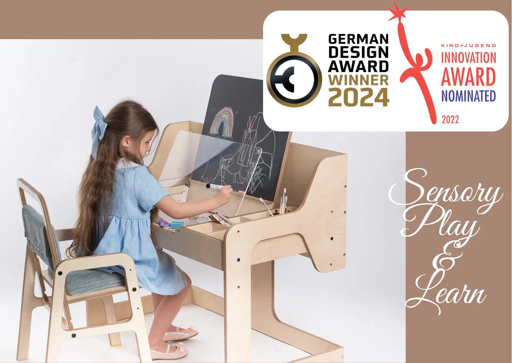 Adjustable Children Table and Chair set Luula - AlmaVidaKids