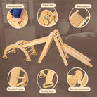 Climbing Set: Triangle Ladder | Climbing Arch | Slide Board/Ramp | Rope Ladder - AlmaVidaKids