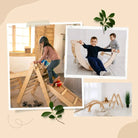 Climbing Set: Triangle Ladder | Climbing Arch | Slide Board/Ramp | Rope Ladder - AlmaVidaKids