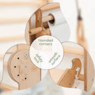 Climbing Wall Set: Gym Add - on | Climbing Ladder | Swing Set | Slide Board | Art Addition - AlmaVidaKids