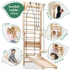 Climbing Wall Set · Gym Add - on · Slide & Swings - AlmaVidaKids