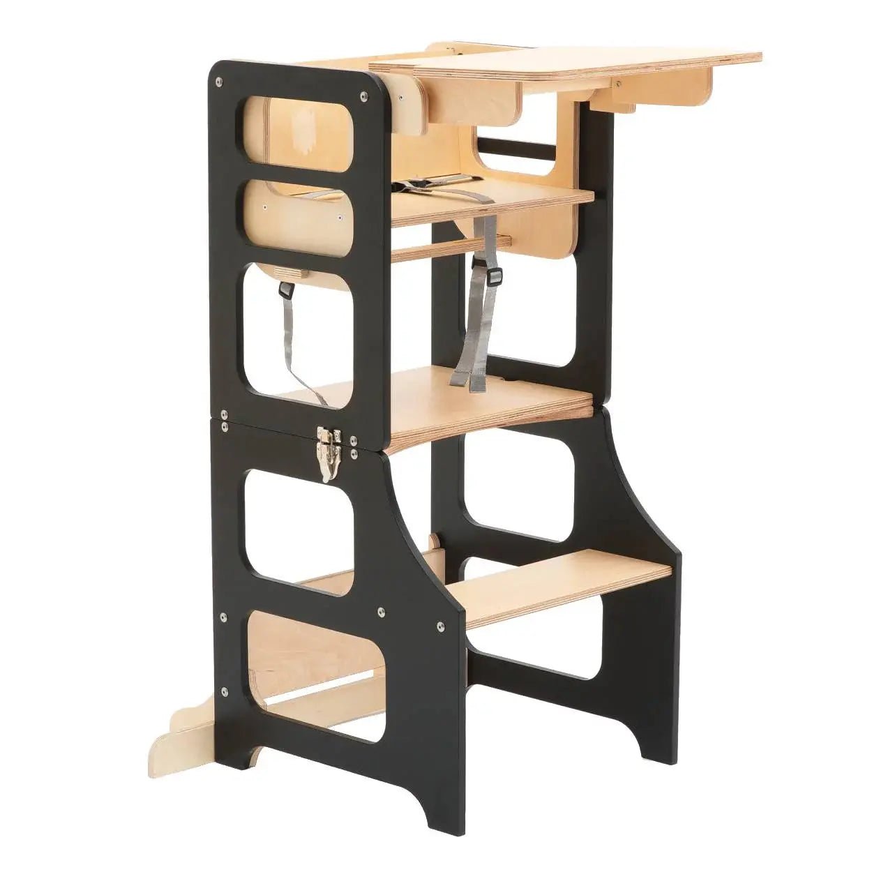 Foldable learning tower high chair - AlmaVidaKids
