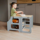 Foldable learning tower high chair - AlmaVidaKids