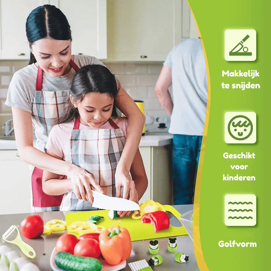 Junior Chef Set™ - Veilig snijden - Speelgoed keukenset - AlmaVidaKids