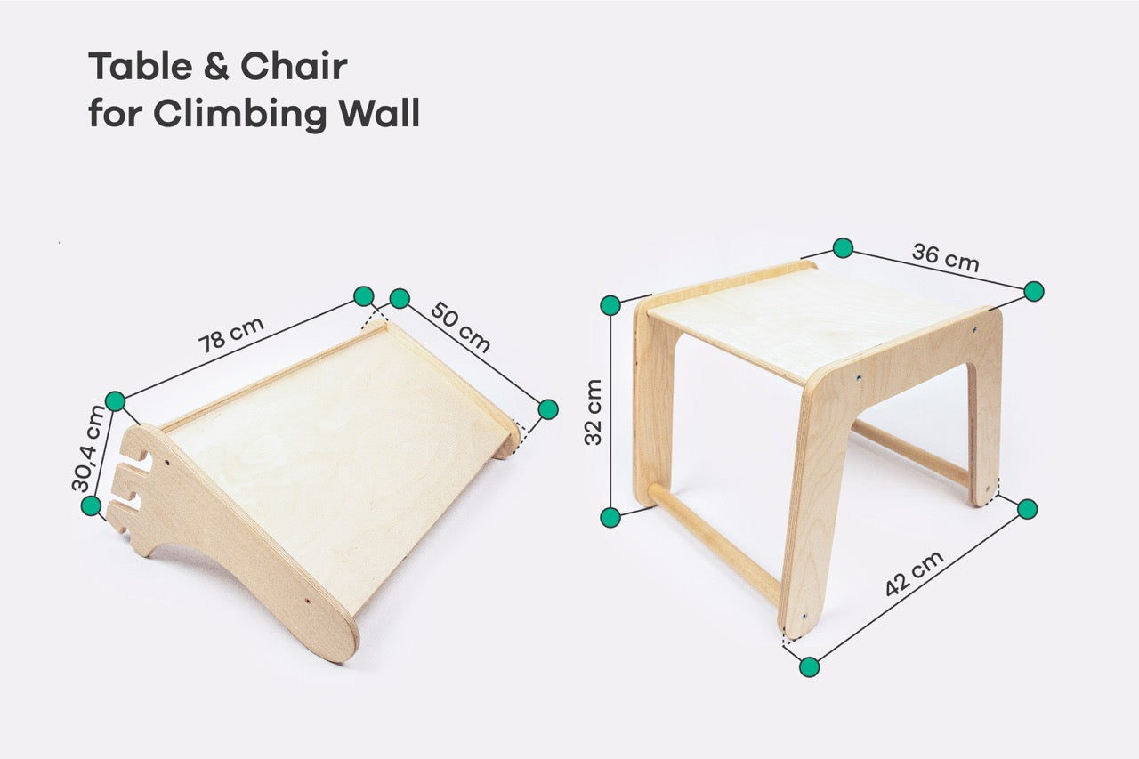 Table & Chair Add-on for Climber Wall Leg&Go