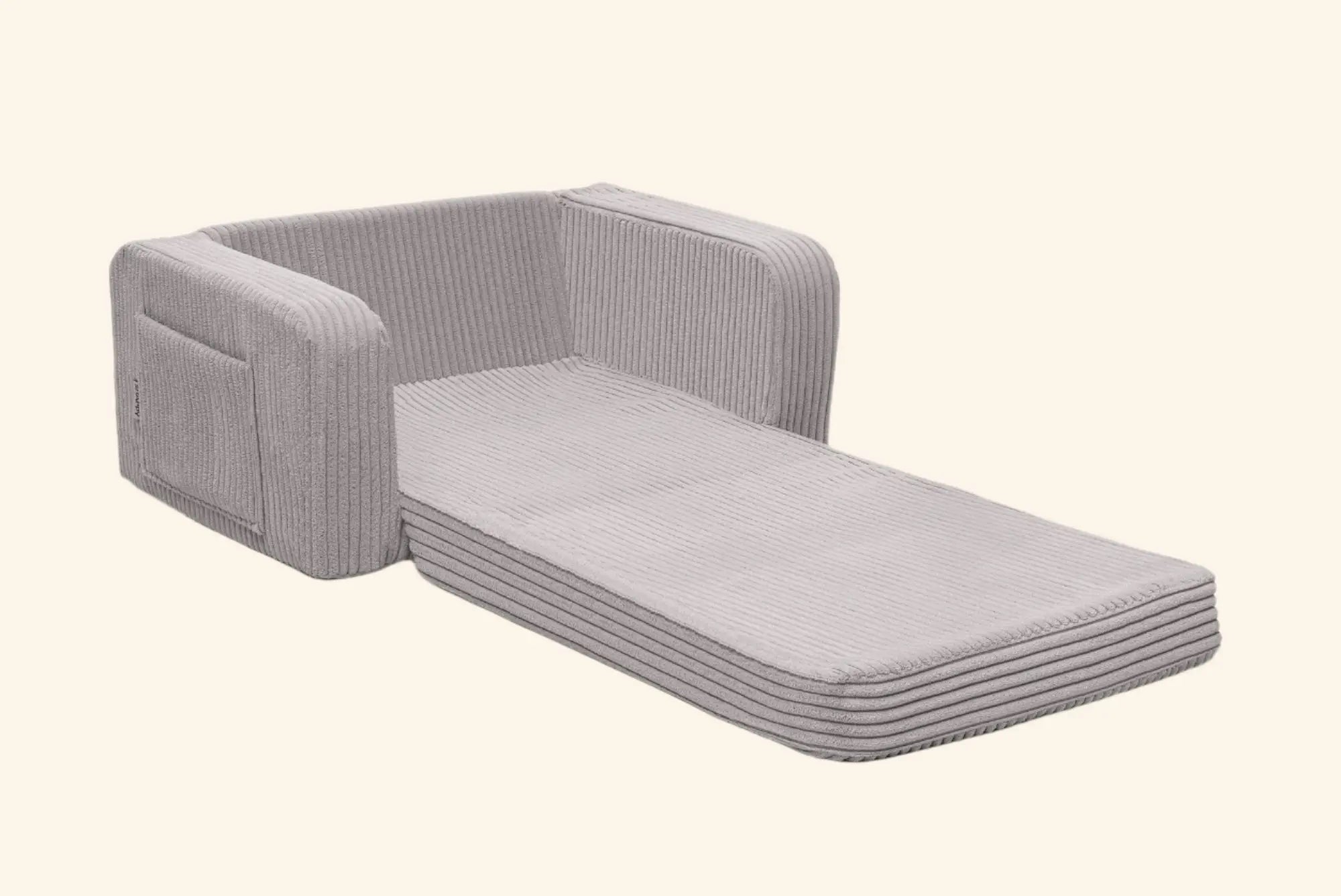 Lumi Toddler Chair Corduroy – 2 - in - 1 Chair and Nap Mattress - AlmaVidaKids