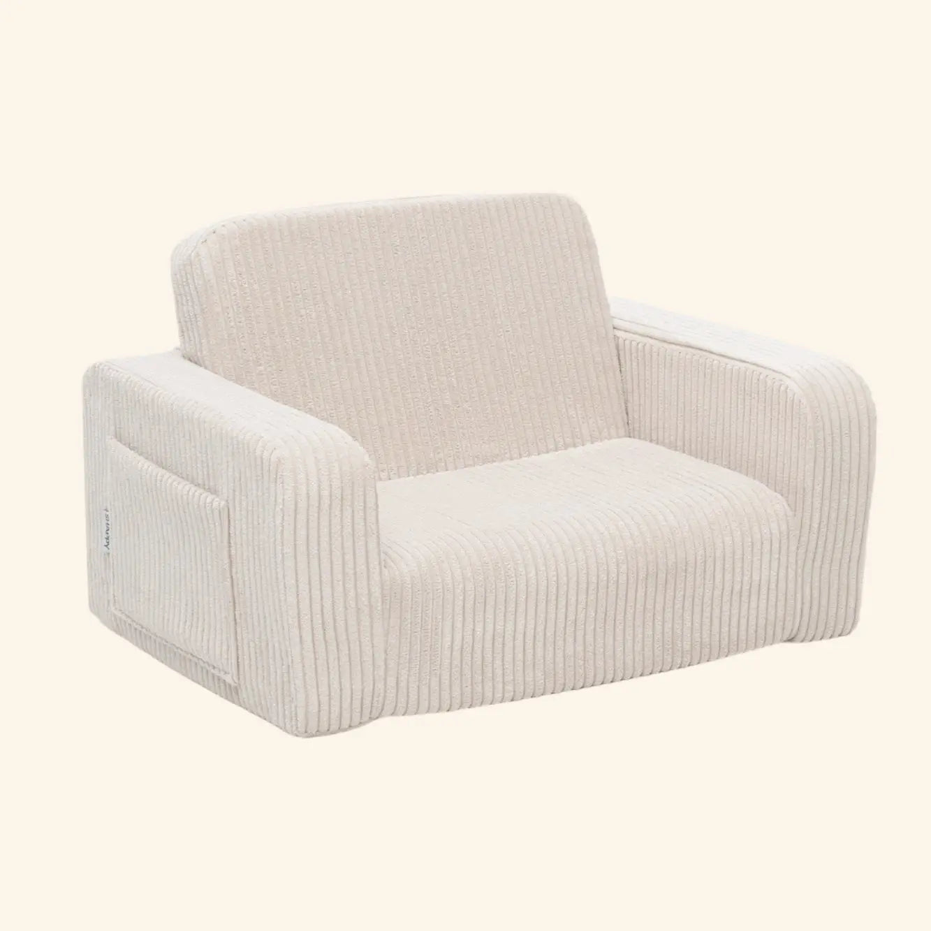 Lumi Toddler Chair Corduroy – 2 - in - 1 Chair and Nap Mattress - AlmaVidaKids