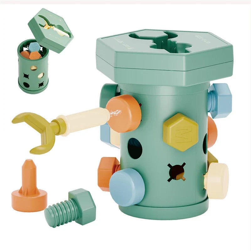 Magnet Toys™ - Creativiteit & Motoriek - Montessori Schuif - en Schroefplezier - AlmaVidaKids