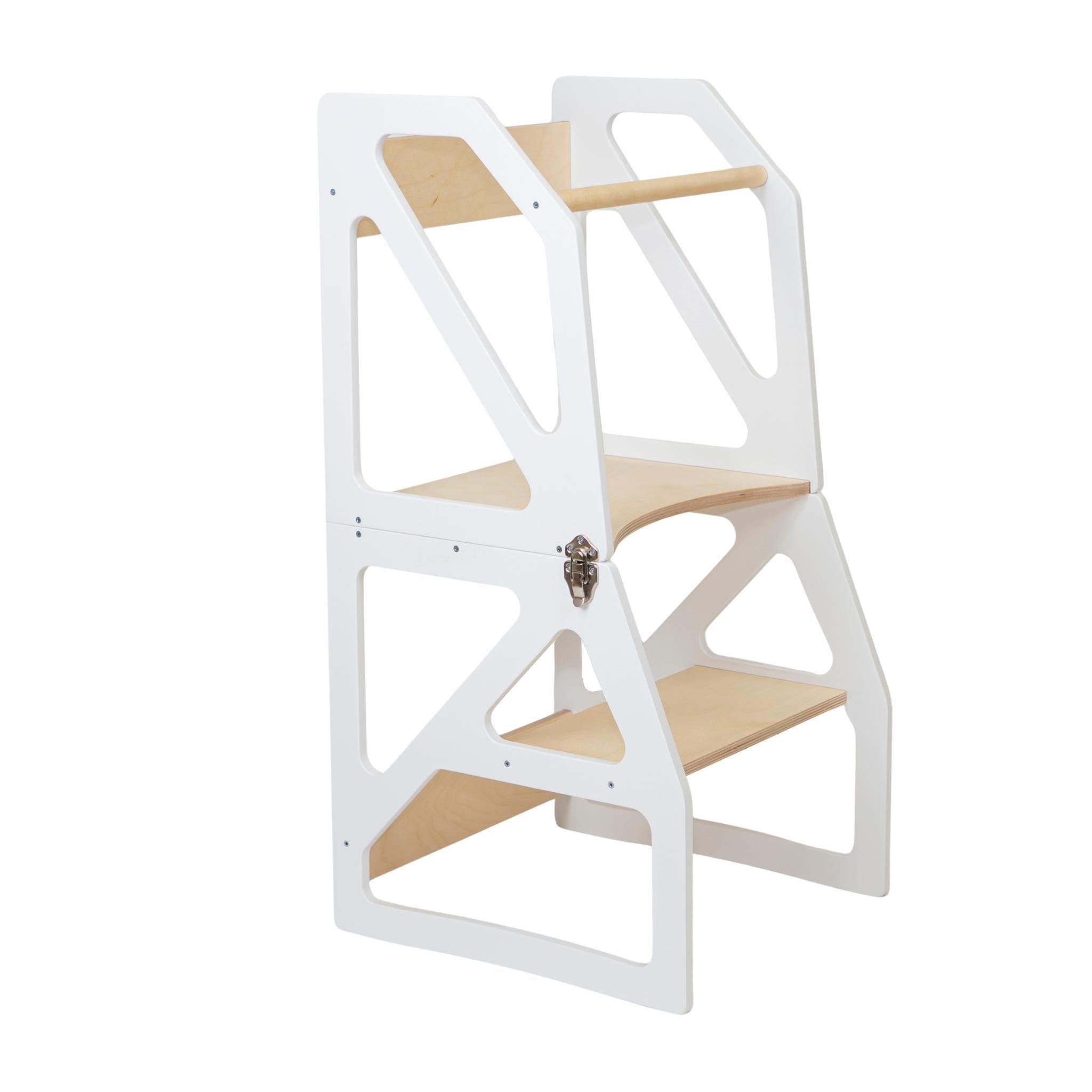 White Modustep 2-in-1 Learning Tower — AlmaVidaKids
