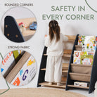 Montessori Bookshelf & Toy Shelving - AlmaVidaKids
