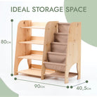 Montessori Bookshelf & Toy Shelving - AlmaVidaKids