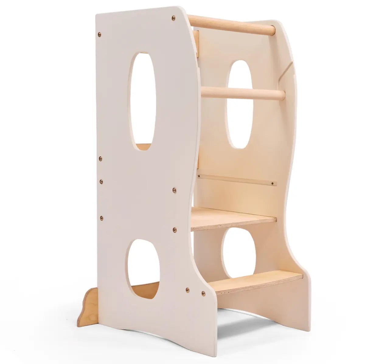 Montessori Learning Tower: Kitchen Helper - Ivory - AlmaVidaKids