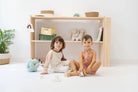 Montessori toyshelf with bookcase - AlmaVidaKids