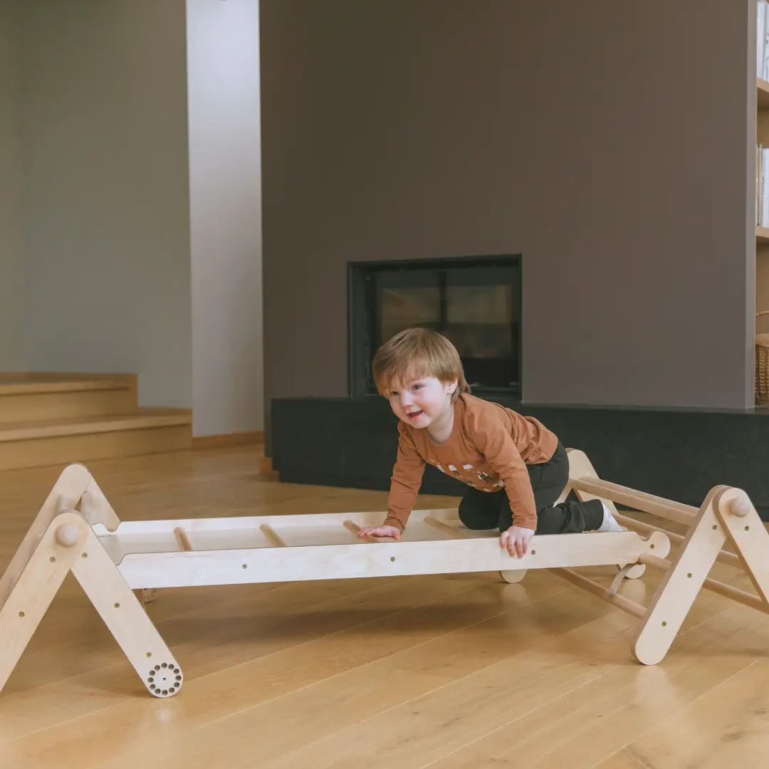 MOPITRI® 4 - segment Modifiable Climbing Pikler Triangle - AlmaVidaKids