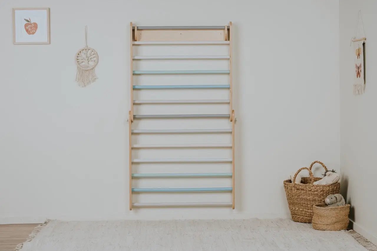 Pikler climbing triangle & climber (swedish) wall - AlmaVidaKids