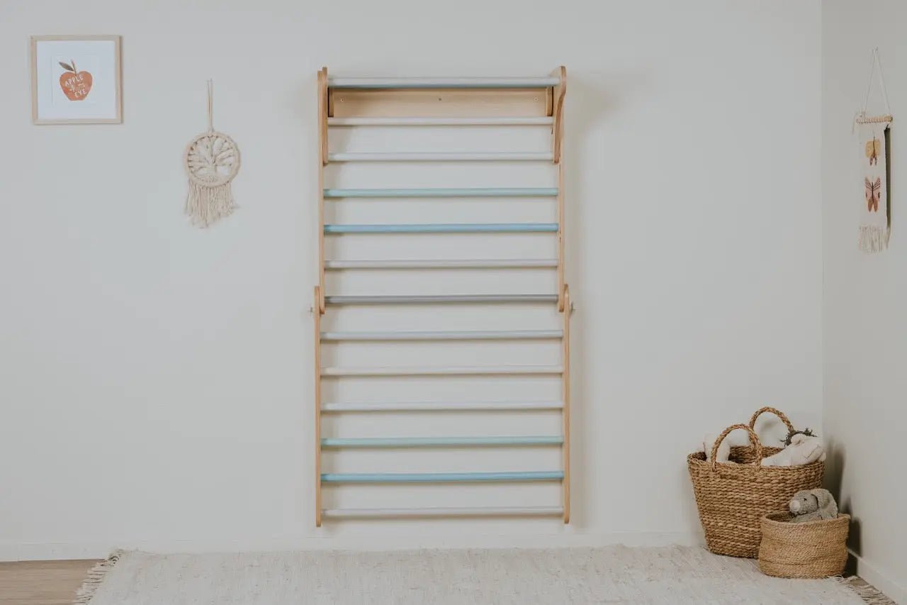 Pikler climbing triangle & climber (swedish) wall - AlmaVidaKids