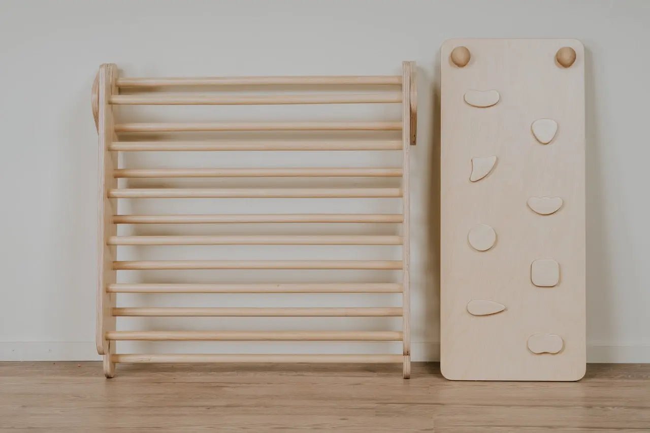 Pikler climbing triangle & climber (swedish) wall - AlmaVidaKids