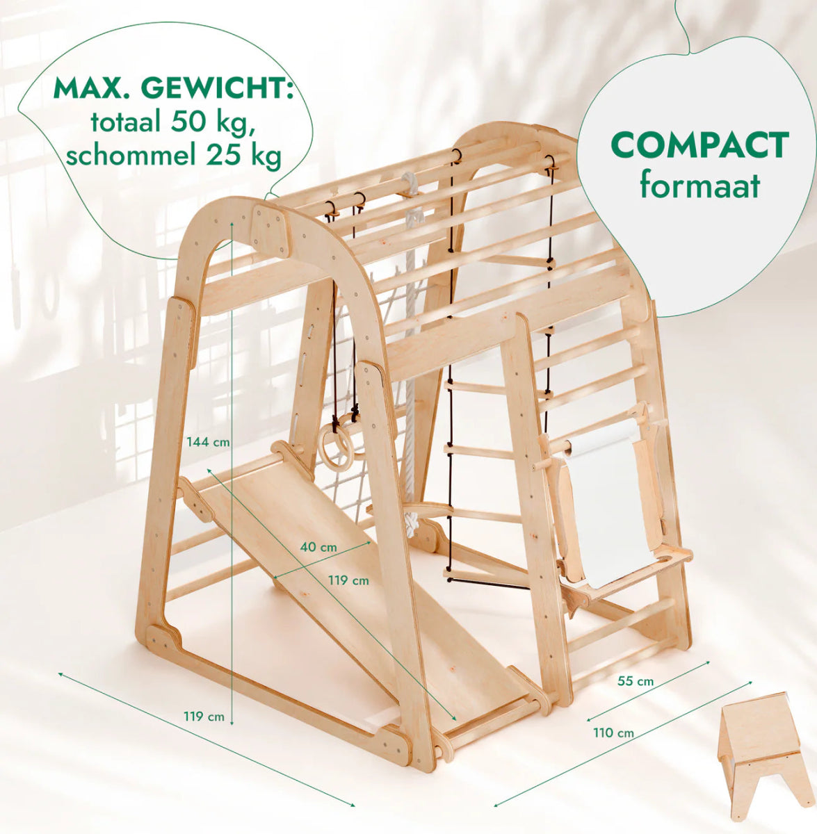 Playground | Swings Set | Slide Board | Art Set - AlmaVidaKids