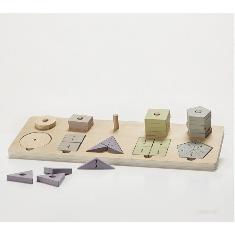 vorm en deelspeel set  voor kinderen - houten - stem speelgoed