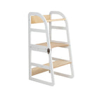 White wooden 2-in-1 learning tower with clean frame — Sleekstep Learning Tower — AlmaVidaKids