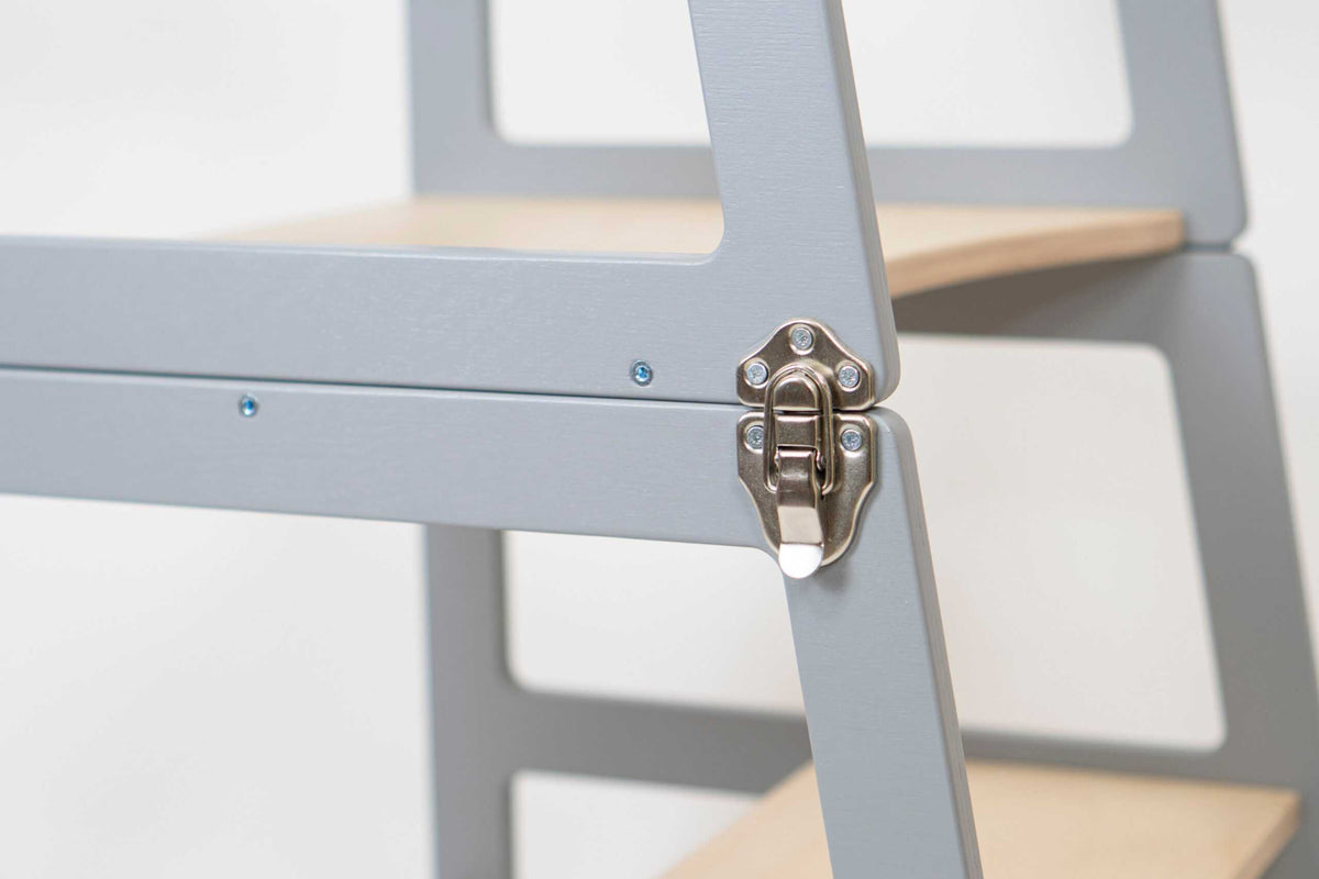 Sleekstep 2-in-1 learning tower frame and conversion hardware detail