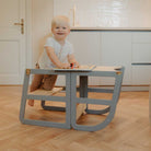 Sleekstep 2-in-1 learning tower transformed into toddler table and bench mode
