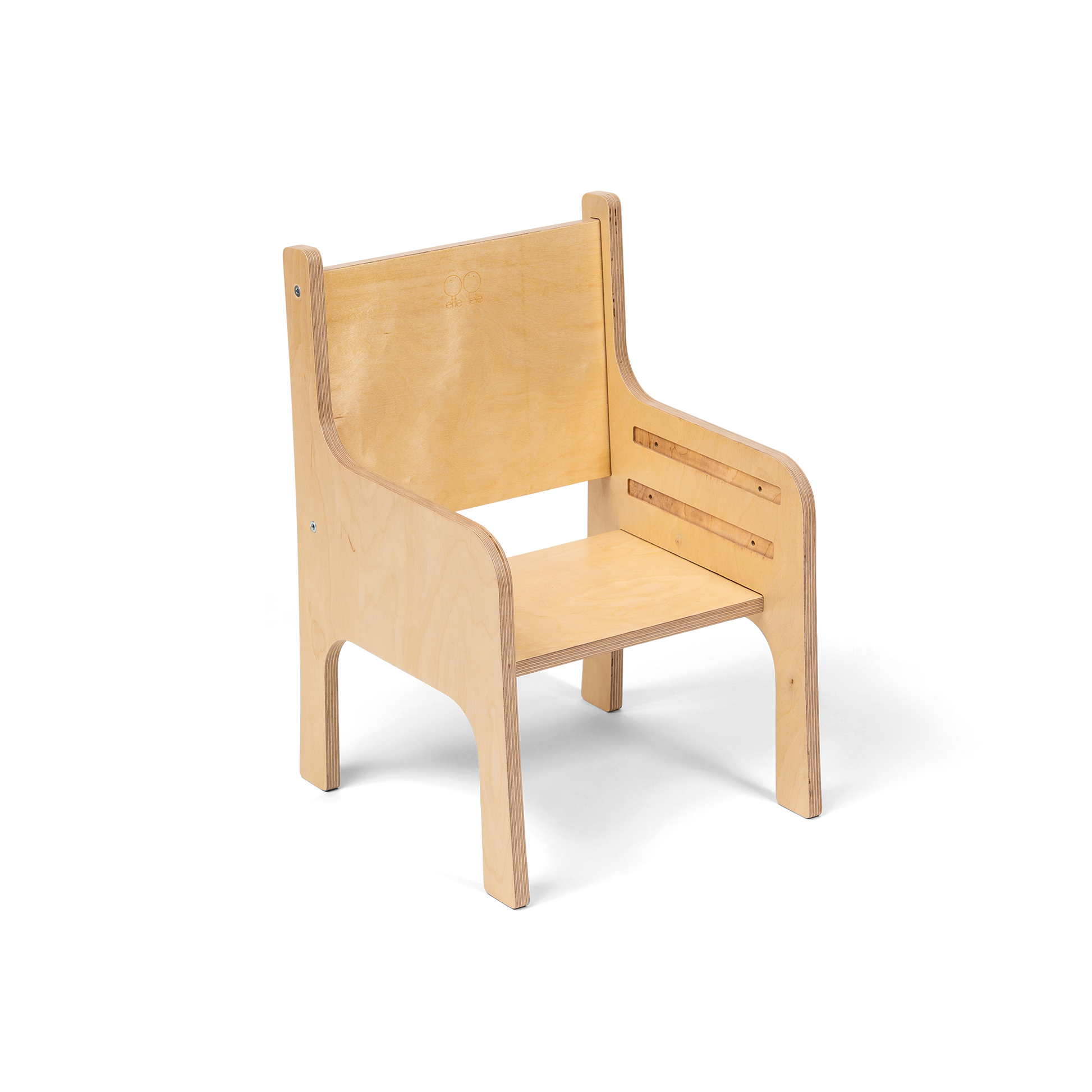 Wooden adjustable toddler chair with side view - TULLA Adjustable Height Chair - AlmaVidaKids