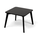 Black height-extendable toddler table with short legs - TULLA Kids Table - AlmaVidaKids