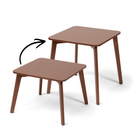 Mocha height-extendable toddler table - TULLA Kids Table - AlmaVidaKids