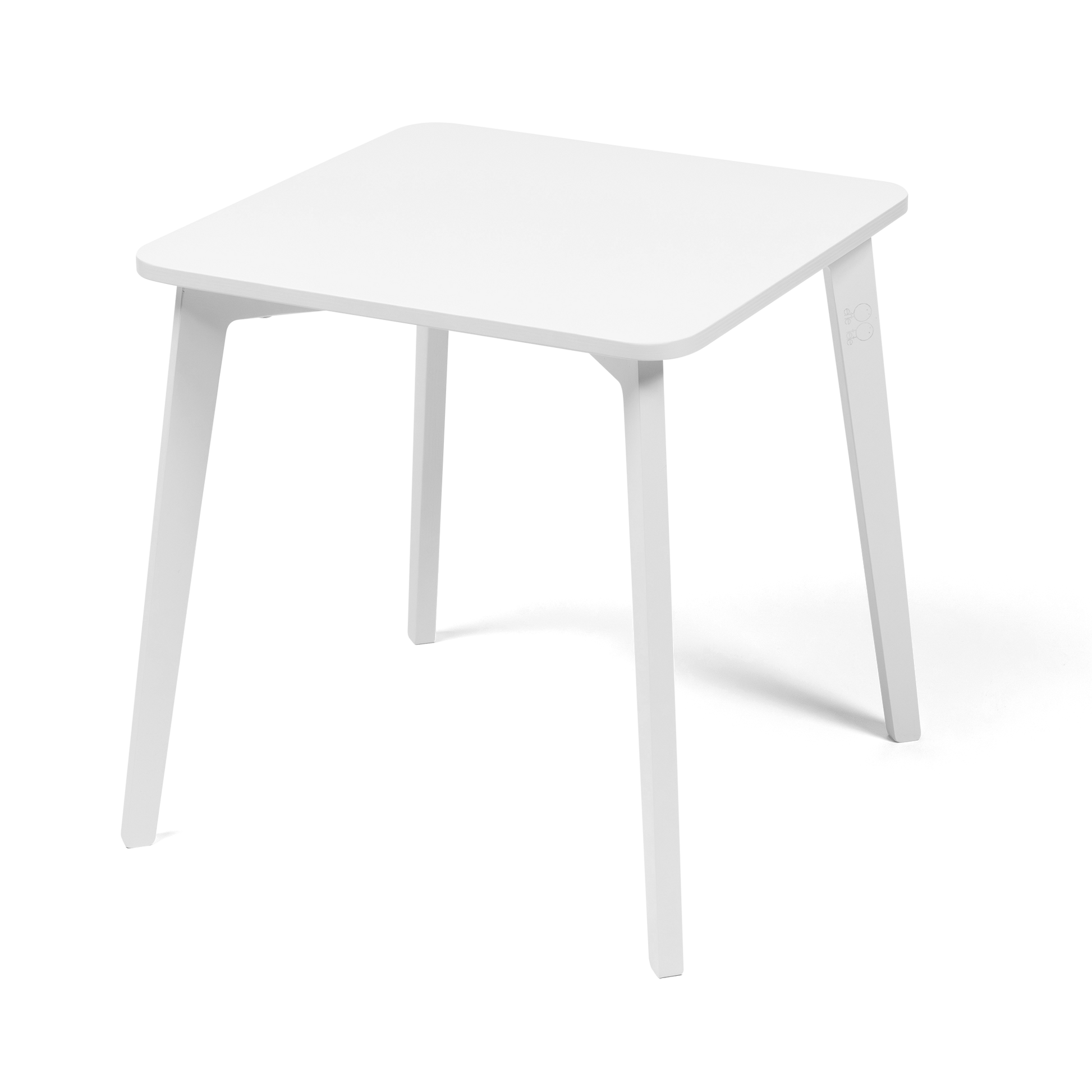 White height-extendable toddler table with long legs - TULLA Kids Table - AlmaVidaKids